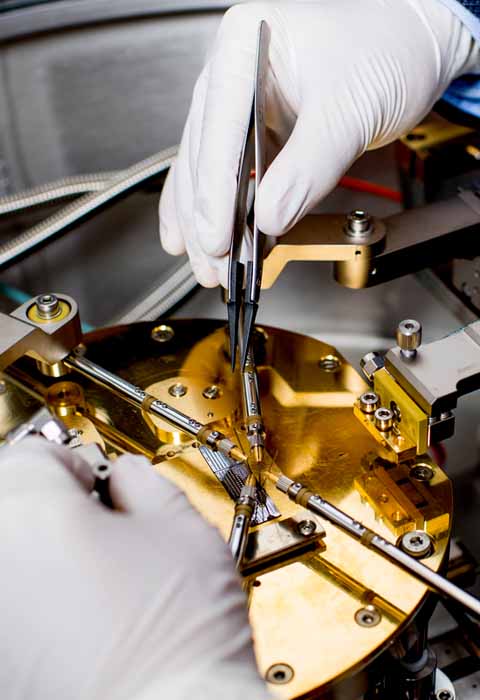 working on electrical device